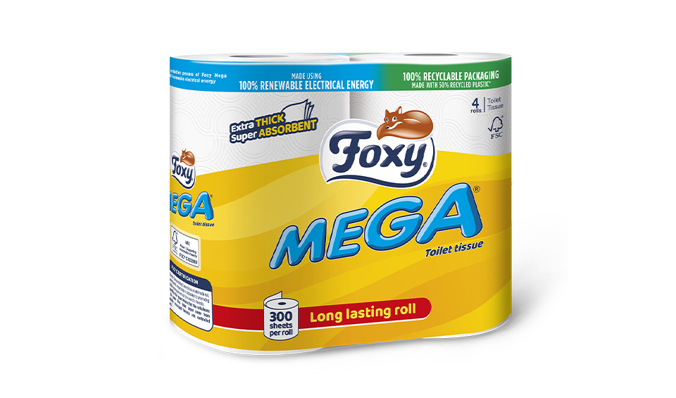 Foxy carta igienica 4 rotoloni mega